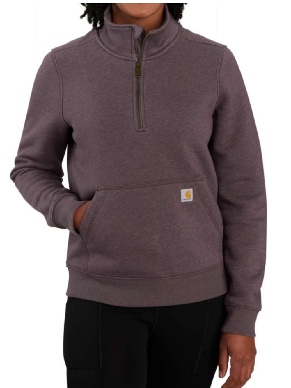 Carhartt Midweight Quarter Zip Mock-Neck Sweatshirt Size XS